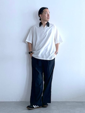 「ロングヘア」｜みやさん（メンズ・181cm）の夏コーディネート