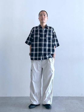 「ロングヘア」｜みやさん（メンズ・181cm）の夏コーディネート
