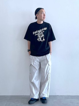 「ロングヘア」｜みやさん（メンズ・181cm）の夏コーディネート