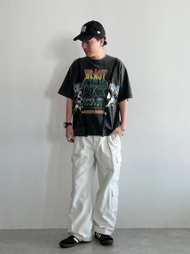 「アイテム（帽子）」を使った、みやさん（メンズ・181cm・30代）の夏コーディネート