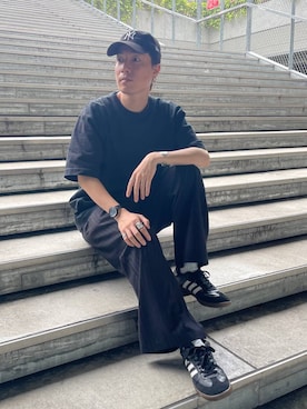 「アイテム（帽子）」を使った、みやさん（メンズ・181cm・30代）の夏コーディネート