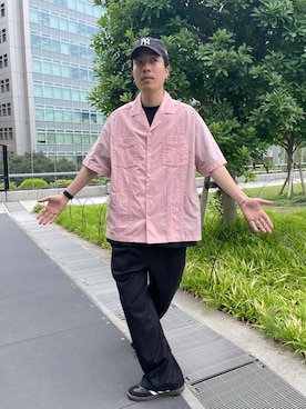 「アイテム（帽子）」を使った、みやさん（メンズ・181cm・30代）の夏コーディネート