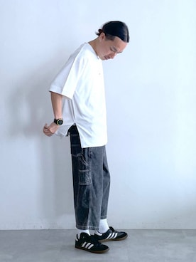 「ロングヘア」｜みやさん（メンズ・181cm）の夏コーディネート
