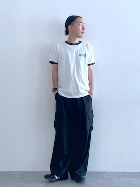 「ロングヘア」｜みやさん（メンズ・181cm）の夏コーディネート