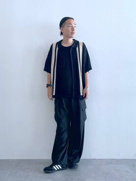 「ロングヘア」｜みやさん（メンズ・181cm）の夏コーディネート