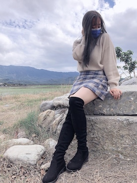 「旅遊」｜翁翁さん（レディース・163cm）の春コーディネート