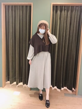 翁翁さん（レディース・163cm）の春コーディネート
