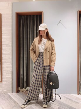 翁翁さん（レディース・163cm）の春コーディネート