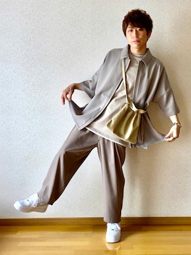 「REGiSTA（レジスタ）のアイテム」を使った、RUMINASさん（メンズ・168cm）の夏コーディネート