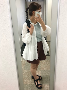 「アイテム（イヤリング）」を使った、kaponさん（レディース・155cm・10代）の夏コーディネート
