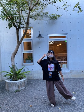 「plain-me（プレインミー）のアイテム（帽子）」を使った、chingさん（レディース・153cm）の秋コーディネート