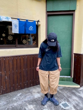 「plain-me（プレインミー）のアイテム（パンツ）」を使った、chingさん（レディース・153cm）の冬コーディネート
