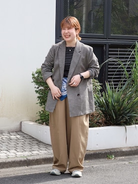 「FIL DE FER（フィルデフェール）のアイテム」を使った、kunisada.さん（レディース・160cm）の春コーディネート