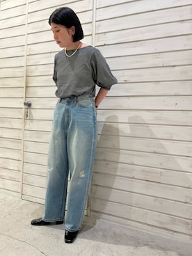 「FIL DE FER（フィルデフェール）のアイテム」を使った、kunisada.さん（レディース・160cm）の秋コーディネート