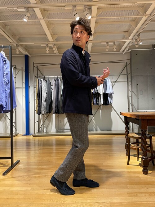 セール】フェイクスエード立ち襟ダンボールニットブルゾン（ブルゾン