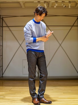 「MEN'S BIGI（メンズビギ）のアイテム」を使った、2ndbmさん（メンズ・174cm）の冬コーディネート