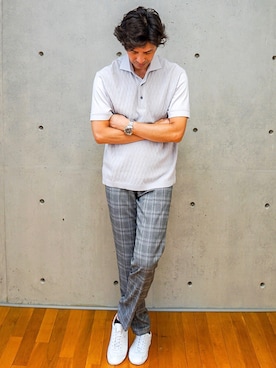 「MEN'S BIGI（メンズビギ）のアイテム」を使った、2ndbmさん（メンズ・174cm）の夏コーディネート