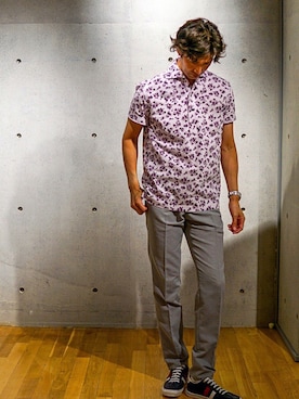 「アイテム（ポロシャツ）」を使った、2ndbmさん（メンズ・174cm）の夏コーディネート