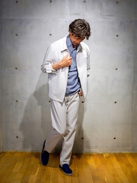 「アイテム（ポロシャツ）」を使った、2ndbmさん（メンズ・174cm）の夏コーディネート