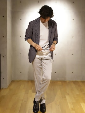 「CROWDED CLOSET（クラウデッドクローゼット）のアイテム」を使った、2ndbmさん（メンズ・174cm）の夏コーディネート