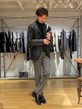 2ndbmさん（メンズ・174cm）の冬コーディネート