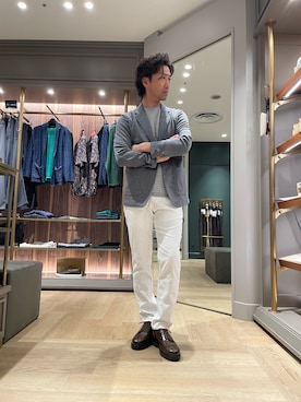 「MEN'S BIGI（メンズビギ）のアイテム」を使った、2ndbmさん（メンズ・174cm）の春コーディネート