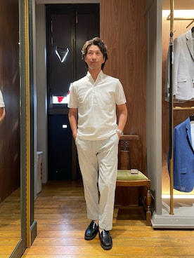 「アイテム（パンツ）」を使った、2ndbmさん（メンズ・174cm）の夏コーディネート