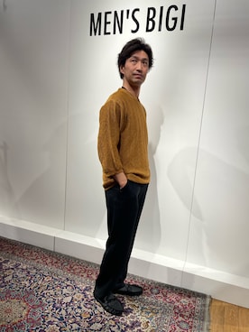 「MEN'S BIGI（メンズビギ）のアイテム」を使った、2ndbmさん（メンズ・174cm）の春コーディネート