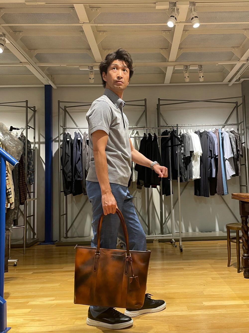 MEN'S BIGI（メンズビギ）の「【SEEKER/シーカー】別注ムラレザー2WAY