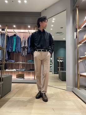 「MEN'S BIGI（メンズビギ）のアイテム」を使った、2ndbmさん（メンズ・174cm）の春コーディネート