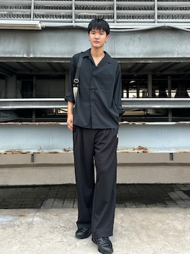 「tk.TAKEO KIKUCHI（ティーケータケオキクチ）のアイテム（トップス）」を使った、KOHEIさん（メンズ・182cm）の秋コーディネート