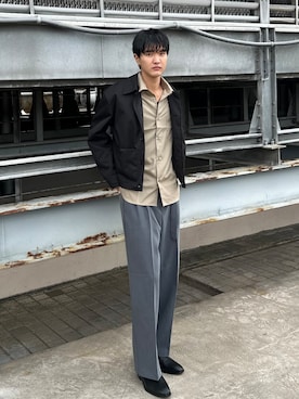 「tk.TAKEO KIKUCHI（ティーケータケオキクチ）のアイテム（ジャケット/アウター）」を使った、KOHEIさん（メンズ・182cm）の秋コーディネート