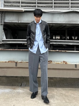 「tk.TAKEO KIKUCHI（ティーケータケオキクチ）のアイテム（ジャケット/アウター）」を使った、KOHEIさん（メンズ・182cm）の秋コーディネート