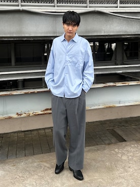 「tk.TAKEO KIKUCHI（ティーケータケオキクチ）の【6cmヒール】サイドジップスクエアトゥブーツ/ジップアップ/スクエアトゥ/ブーツ（ブーツ、ブラック系）」を使った、KOHEIさん（メンズ・181cm）の秋コーディネート