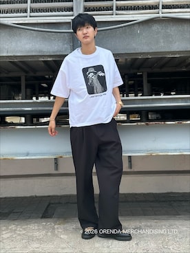 「tk.TAKEO KIKUCHI（ティーケータケオキクチ）のアイテム（トップス）」を使った、KOHEIさん（メンズ・181cm）の夏コーディネート