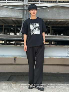 「tk.TAKEO KIKUCHI（ティーケータケオキクチ）のアイテム（トップス）」を使った、KOHEIさん（メンズ・181cm）の夏コーディネート