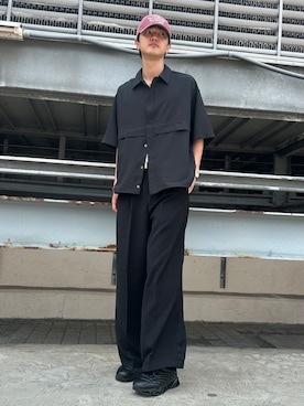 「tk.TAKEO KIKUCHI（ティーケータケオキクチ）のアイテム（トップス）」を使った、KOHEIさん（メンズ・181cm）の夏コーディネート