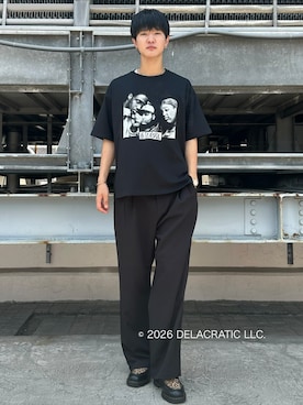 「tk.TAKEO KIKUCHI（ティーケータケオキクチ）のアイテム（トップス）」を使った、KOHEIさん（メンズ・181cm）の夏コーディネート