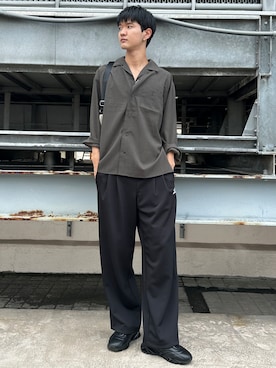 「tk.TAKEO KIKUCHI（ティーケータケオキクチ）のアイテム（トップス）」を使った、KOHEIさん（メンズ・182cm）の秋コーディネート