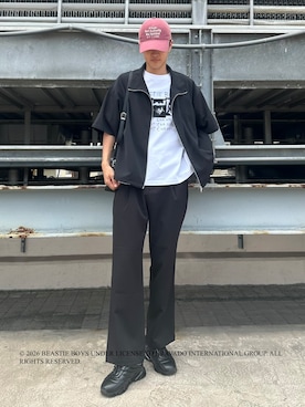 「tk.TAKEO KIKUCHI（ティーケータケオキクチ）のアイテム」を使った、KOHEIさん（メンズ・181cm）の夏コーディネート