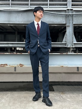 「tk.TAKEO KIKUCHI（ティーケータケオキクチ）のアイテム（トップス）」を使った、KOHEIさん（メンズ・181cm）の夏コーディネート