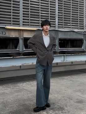 「tk.TAKEO KIKUCHI（ティーケータケオキクチ）のアイテム」を使った、KOHEIさん（メンズ・181cm）の春コーディネート