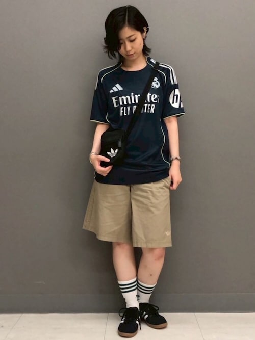 【関税・送料込み】adidas ワイドレッグ バミューダショーツ adidas パンツ アディダス オリジナルス ワイドレッグ