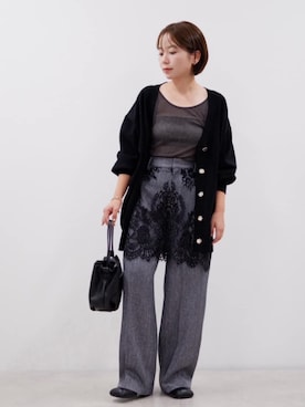 「スラックスパンツ」｜Firsthandさん（レディース・150cm）の秋コーディネート