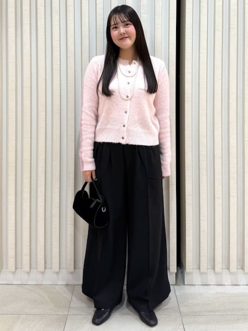 Firsthand/ファーストハンド アルパカ混 バイカラー ニット カーディガン