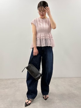 「Firsthand（ファーストハンド）のアイテム（パンツ）」を使った、Firsthandさん（レディース・160cm）の春コーディネート