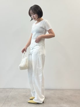 「Firsthand（ファーストハンド）のアイテム（パンツ）」を使った、Firsthandさん（レディース・150cm）の春コーディネート