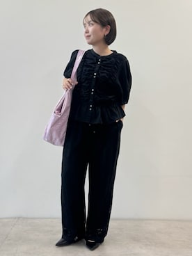 「Firsthand（ファーストハンド）のアイテム（パンツ）」を使った、Firsthandさん（レディース・150cm）の春コーディネート
