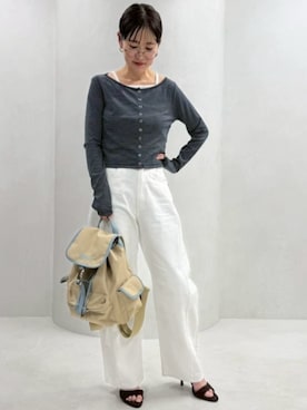 「Firsthand（ファーストハンド）のアイテム（トップス）」を使った、Firsthandさん（レディース・160cm）の春コーディネート