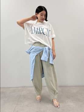 「Firsthand（ファーストハンド）のアイテム（パンツ）」を使った、Firsthandさん（レディース・161cm）の夏コーディネート